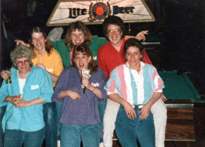 Linda Jaeger, Wendy Bell, Mary Bell, Cindy Shadle, Dana Goodwin, Grace Rowson 