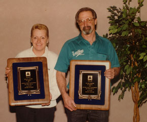 Janey Finn and Pete Lewis, 1st Place Scotch Doubles 1992