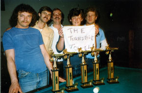 Joe, Kevin Kinkaid, Steve, Ricky Peters and Harry Otto 